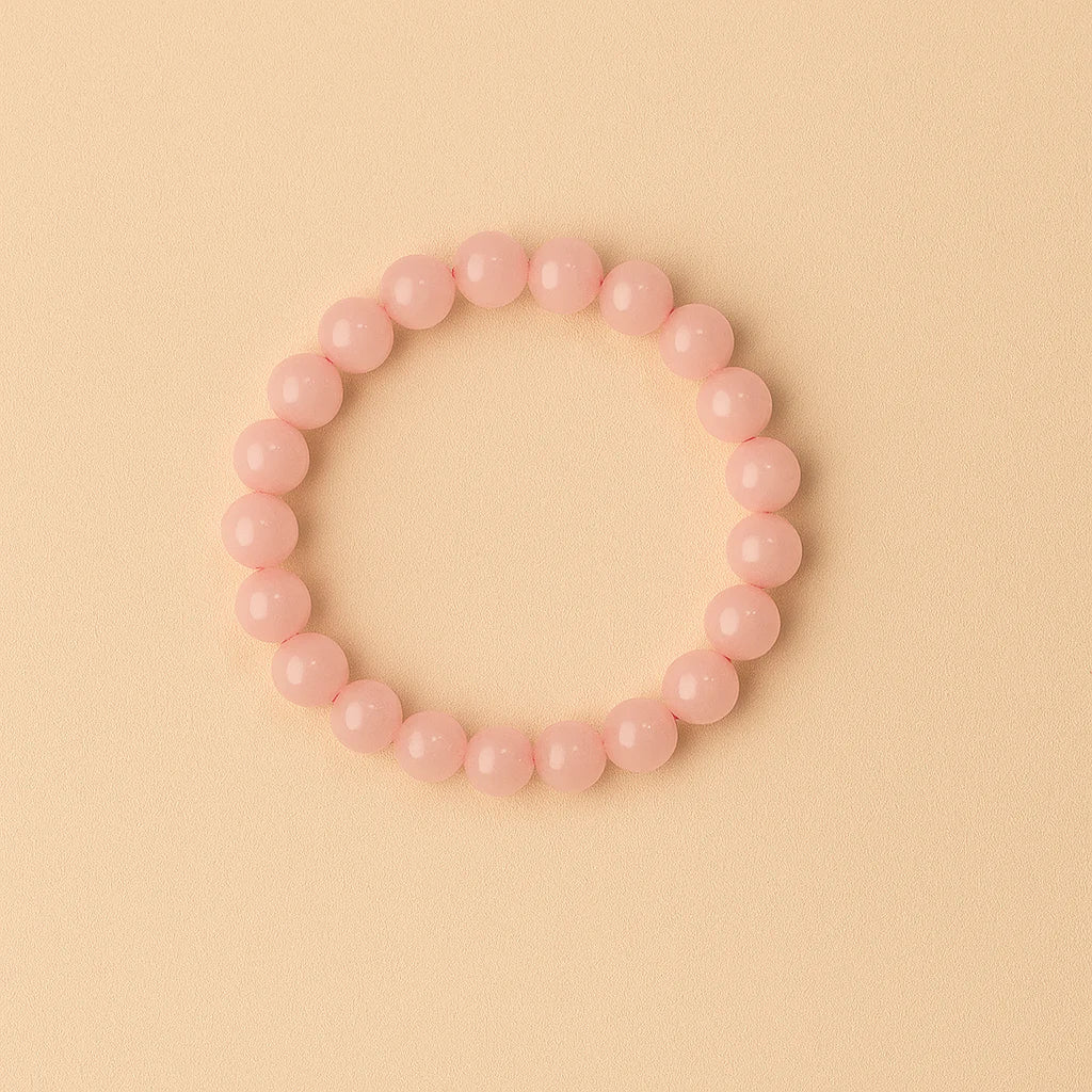 Pink Rose quartz bracelet with certificate