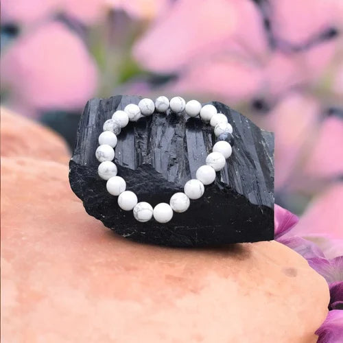 Howlite Bead Bracelet